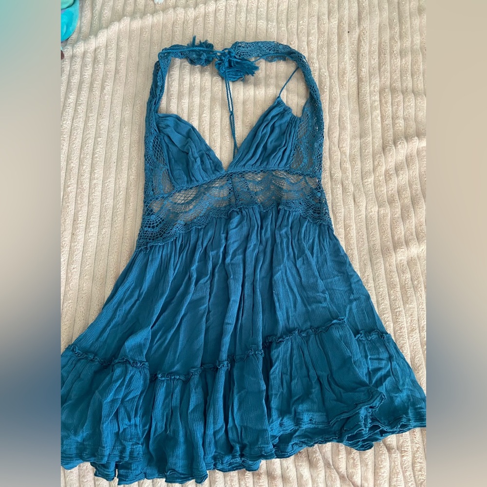 AMAZON blue beach dress